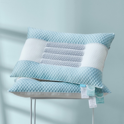 91家纺网 家纺一手货源 找家纺 2023新款凉小豆凉感豆豆决明子护颈枕安睡枕头枕芯48*74