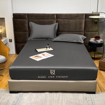 91家纺网 家纺一手货源 找家纺 总 秀色2025爆款A类刺绣纯色50支贡缎纯棉单件床笠全棉