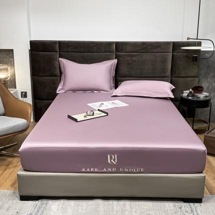 91家纺网 家纺一手货源 找家纺 总 秀色2025爆款A类刺绣纯色50支贡缎纯棉单件床笠全棉