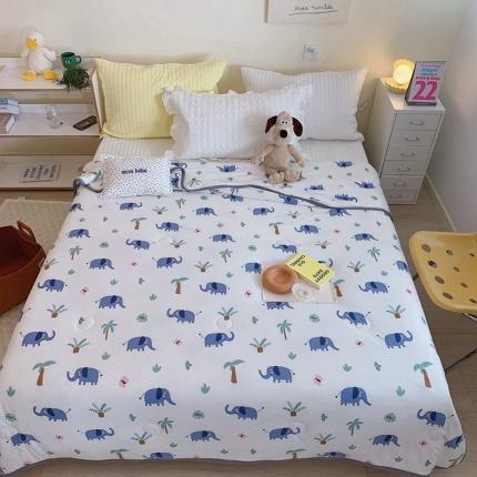 91家纺网 家纺一手货源 找家纺 （总）慕尚 2025新款针织棉印花夏凉被空调被