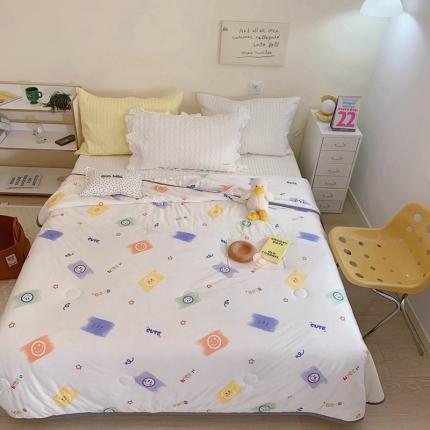 91家纺网 家纺一手货源 找家纺 （总）慕尚 2025新款针织棉印花夏凉被空调被