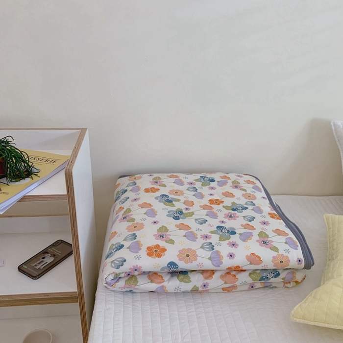 91家纺网 家纺一手货源 找家纺 （总）慕尚 2025新款针织棉印花夏凉被空调被