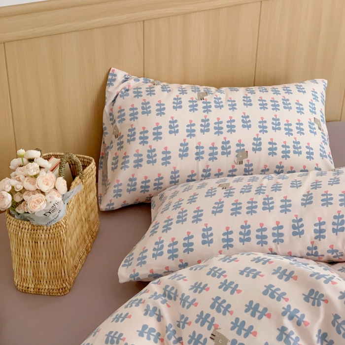 91家纺网 家纺一手货源 找家纺 黛馨 2025新款A类小清新双层纱四件套（实拍）小贝贝