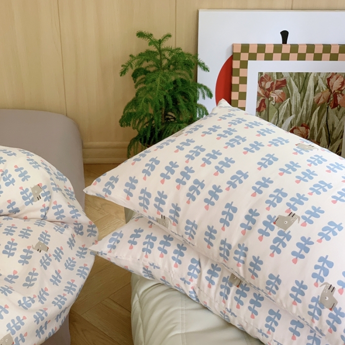 91家纺网 家纺一手货源 找家纺 黛馨 2025新款A类小清新双层纱四件套（实拍）小贝贝