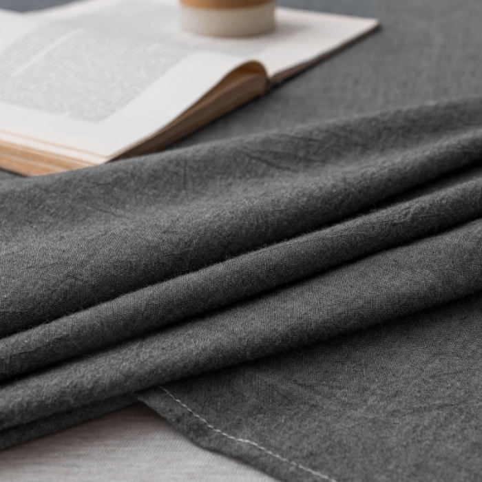 91家纺网 家纺一手货源 找家纺 宝士康 2023新款无印风系列单床单 低调灰