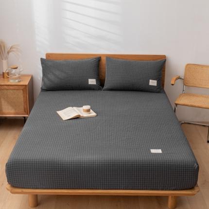 宝士康 2023新款无印风系列单床笠 小灰格