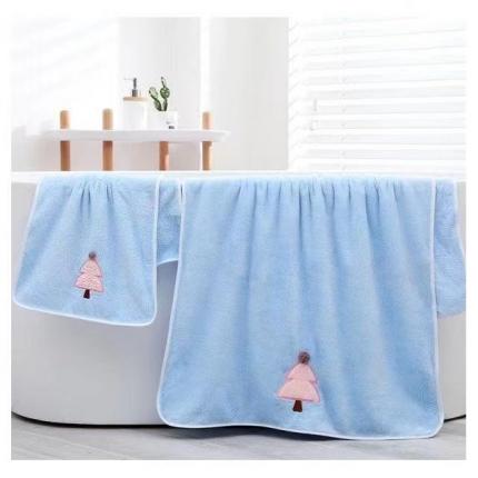 91家纺网 家纺一手货源 找家纺 （总）双梦毛巾 2022新款锦阳绒幸福树毛巾浴巾套装