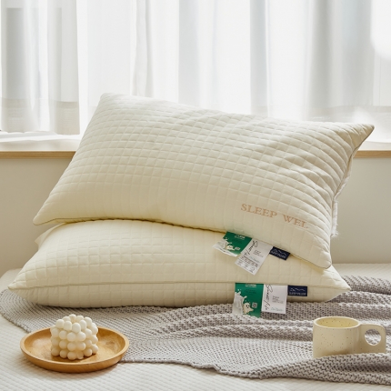 91家纺网 家纺一手货源 找家纺 2025新款牛奶润肤纤柔枕 48*74cm 牛奶丝枕头枕芯