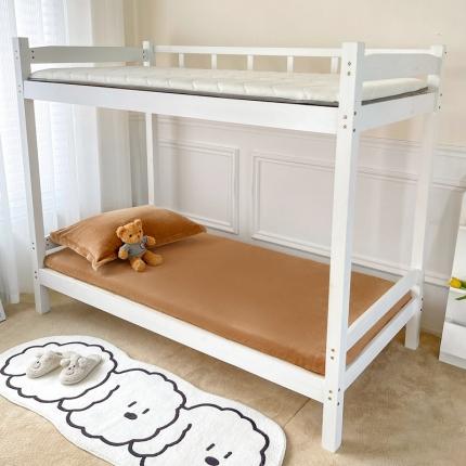 91家纺网 家纺一手货源 找家纺 雅萱 2022新款牛奶绒床垫套 驼色