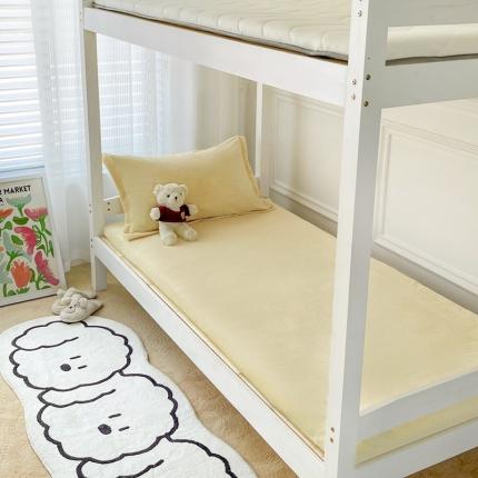 雅萱 2022新款牛奶绒床垫套 米黄