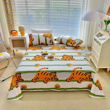 91家纺网 家纺一手货源 找家纺 金丝鸟 2022新款全棉床单单品 布迪迦