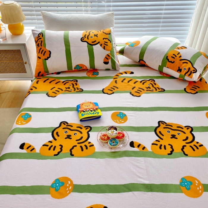 91家纺网 家纺一手货源 找家纺 金丝鸟 2022新款全棉床单单品 布迪迦