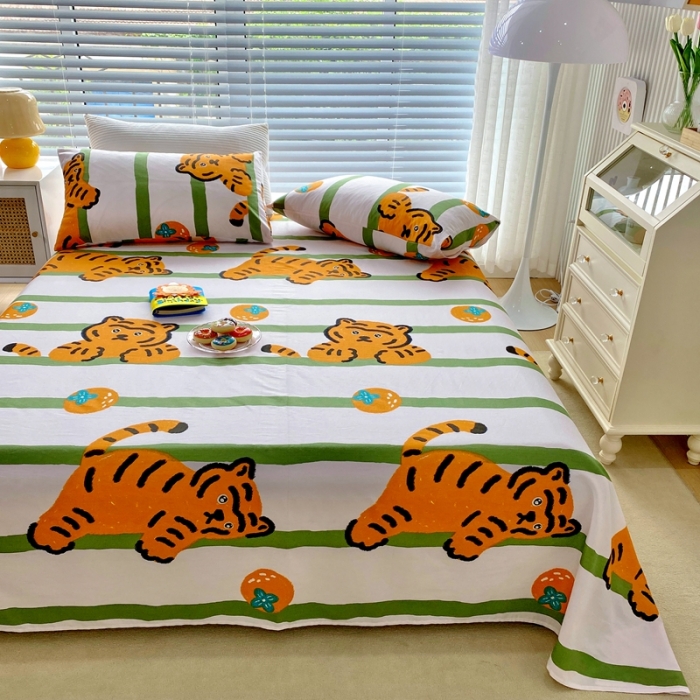 91家纺网 家纺一手货源 找家纺 金丝鸟 2022新款全棉床单单品 布迪迦