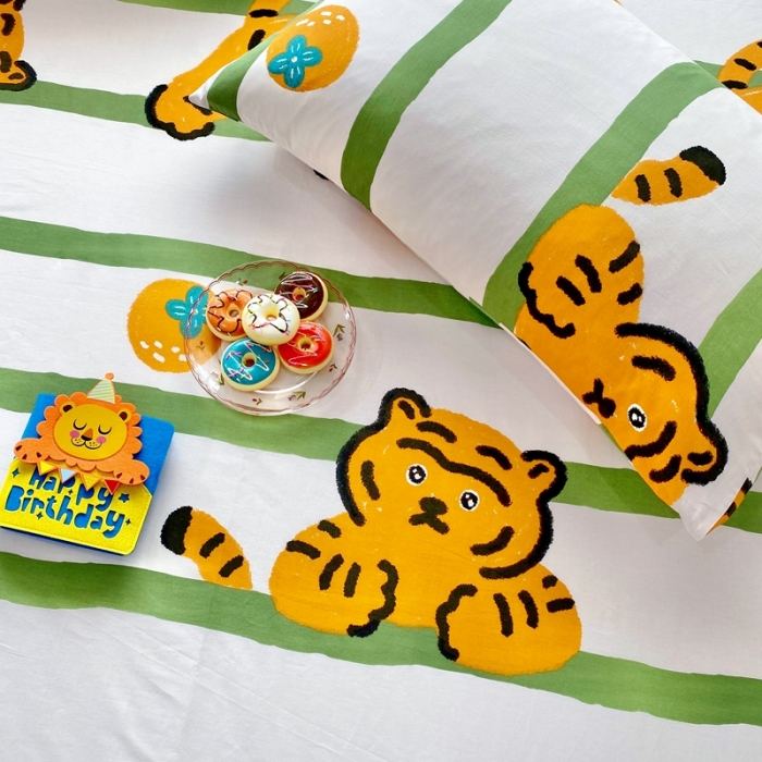 91家纺网 家纺一手货源 找家纺 金丝鸟 2022新款全棉床单单品 布迪迦