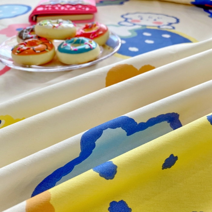 91家纺网 家纺一手货源 找家纺 金丝鸟 2022新款全棉床单单品 草莓恋宠