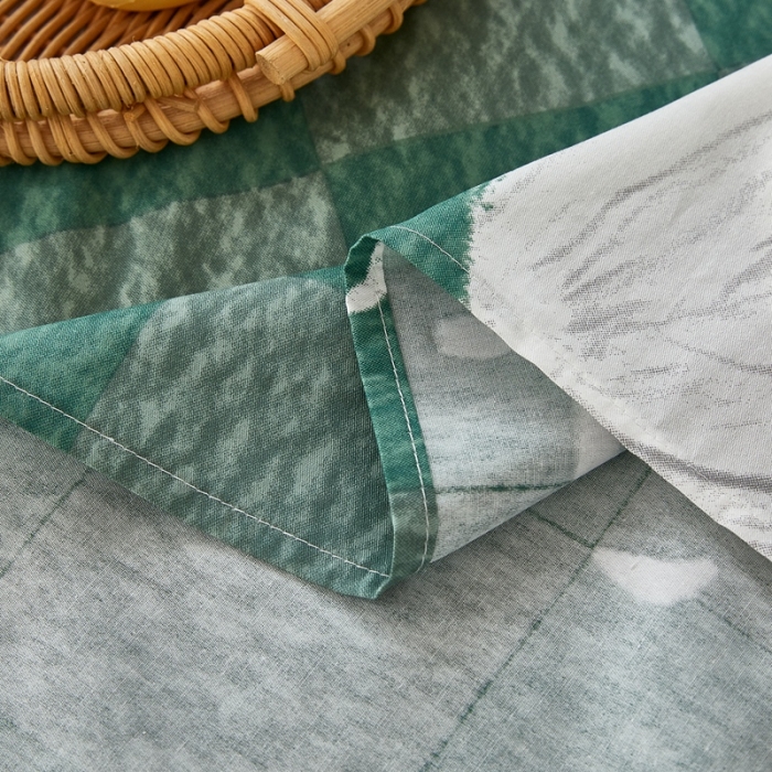 91家纺网 家纺一手货源 找家纺 金丝鸟 2022新款全棉床单单品 绿茵