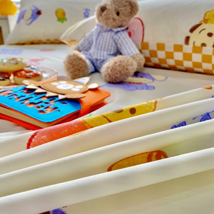 91家纺网 家纺一手货源 找家纺 金丝鸟 2022新款全棉床单单品 维尼伙伴