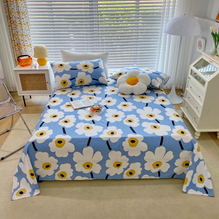 91家纺网 家纺一手货源 找家纺 金丝鸟 2022新款全棉床单单品 未来