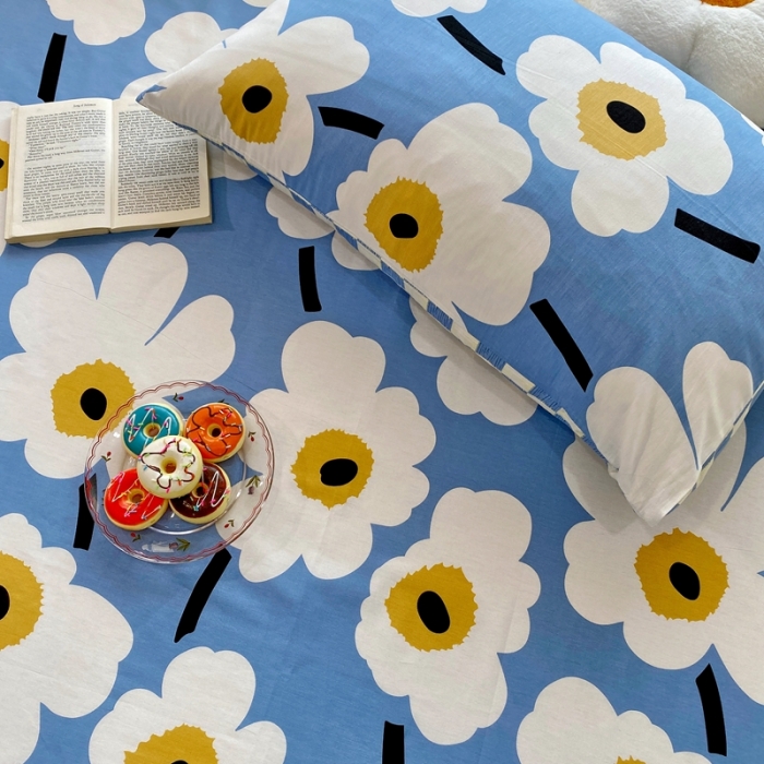 91家纺网 家纺一手货源 找家纺 金丝鸟 2022新款全棉床单单品 未来