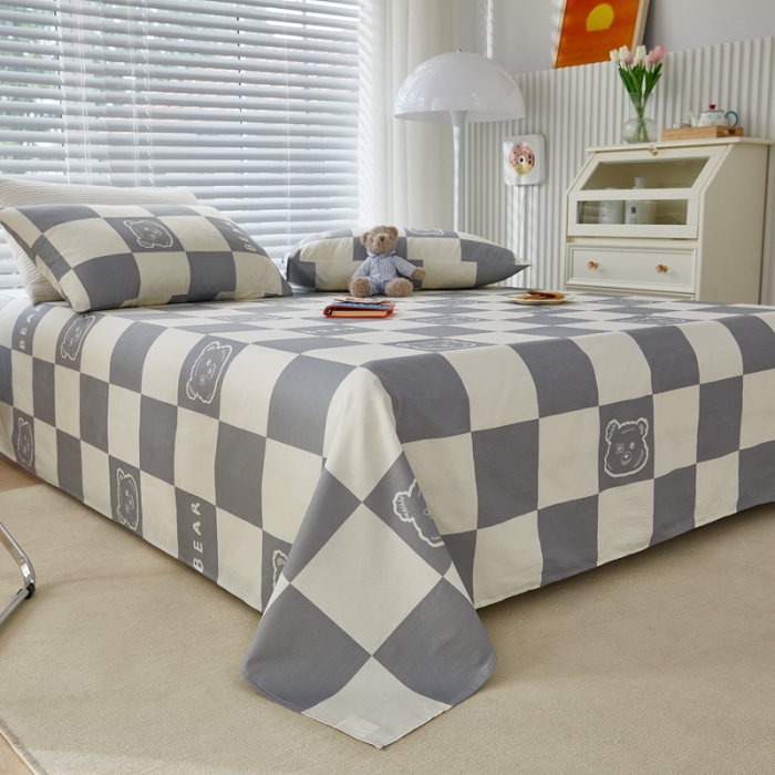 91家纺网 家纺一手货源 找家纺 金丝鸟 2022新款全棉床单单品 无影熊