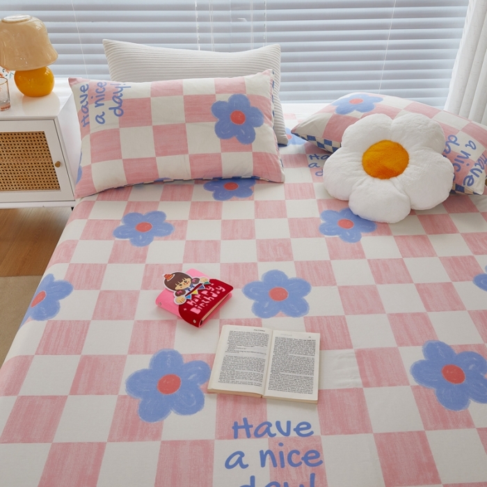 91家纺网 家纺一手货源 找家纺 金丝鸟 2022新款全棉床单单品 向阳花开