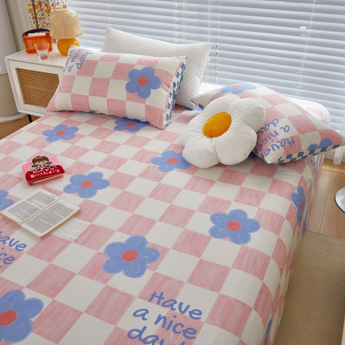 91家纺网 家纺一手货源 找家纺 金丝鸟 2022新款全棉床单单品 向阳花开