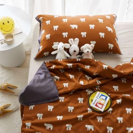 91家纺网 家纺一手货源 找家纺 （总）汇庭 2021新款单人天丝卡通印花夏被