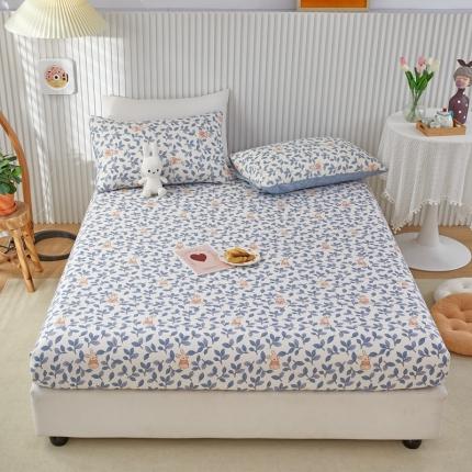 91家纺网 家纺一手货源 找家纺 金丝鸟 2022新款全棉床笠单品 菲菲兔