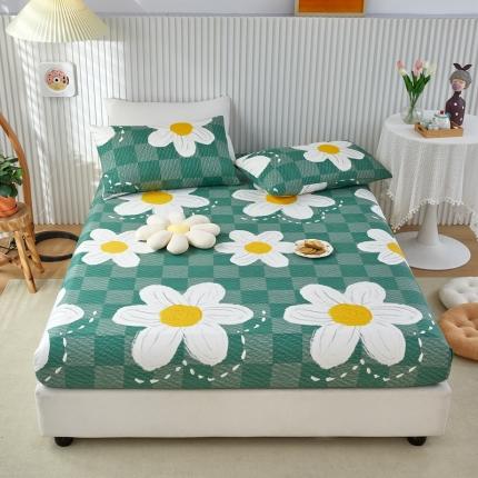 91家纺网 家纺一手货源 找家纺 金丝鸟 2022新款全棉床笠单品 绿茵