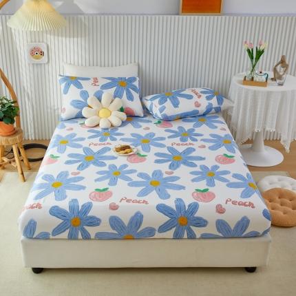 91家纺网 家纺一手货源 找家纺 金丝鸟 2022新款全棉床笠单品 甜蜜兰