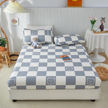 91家纺网 家纺一手货源 找家纺 金丝鸟 2022新款全棉床笠单品 无影熊