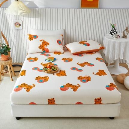 91家纺网 家纺一手货源 找家纺 金丝鸟 2022新款全棉床笠单品 喜柿虎