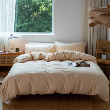 91家纺网 家纺一手货源 找家纺 （总）安莱生活 2022新款染色原棉四件套