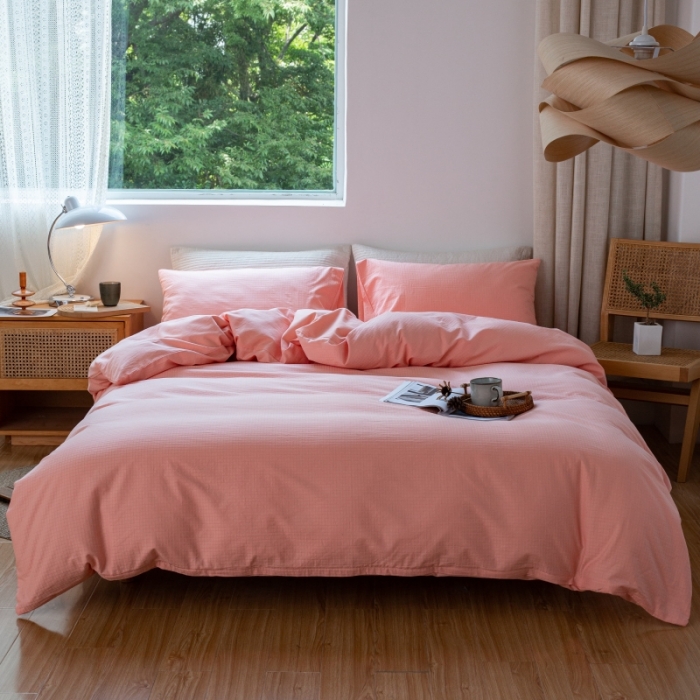 91家纺网 家纺一手货源 找家纺 （总）安莱生活 2022新款染色原棉四件套