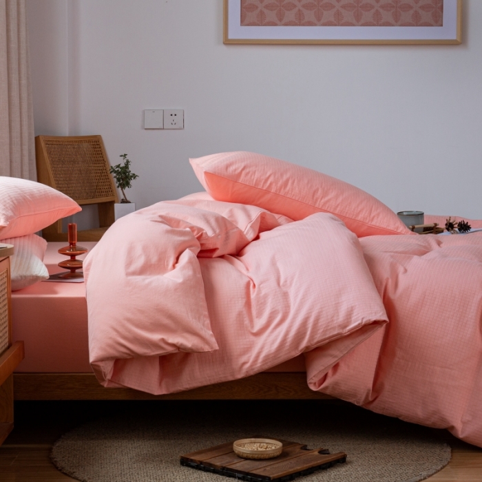 91家纺网 家纺一手货源 找家纺 （总）安莱生活 2022新款染色原棉四件套