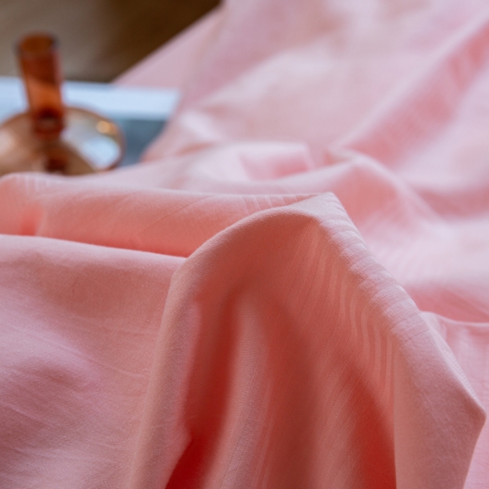 91家纺网 家纺一手货源 找家纺 安莱生活 2022新款染色原棉四件套 粉色-大方格