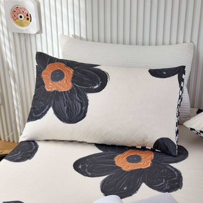 91家纺网 家纺一手货源 找家纺 金丝鸟 2022新款全棉床笠单品 暗影