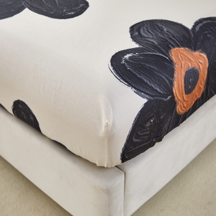 91家纺网 家纺一手货源 找家纺 金丝鸟 2022新款全棉床笠单品 暗影