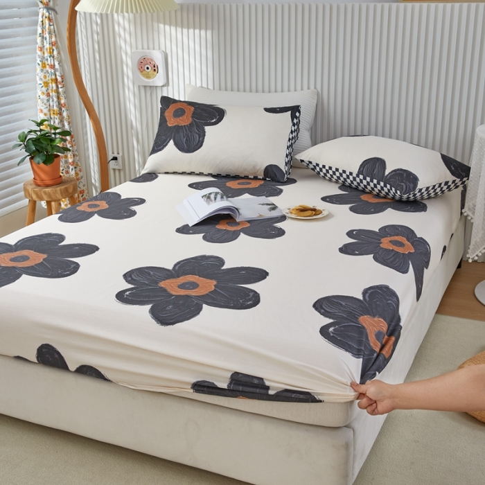 91家纺网 家纺一手货源 找家纺 金丝鸟 2022新款全棉床笠单品 暗影