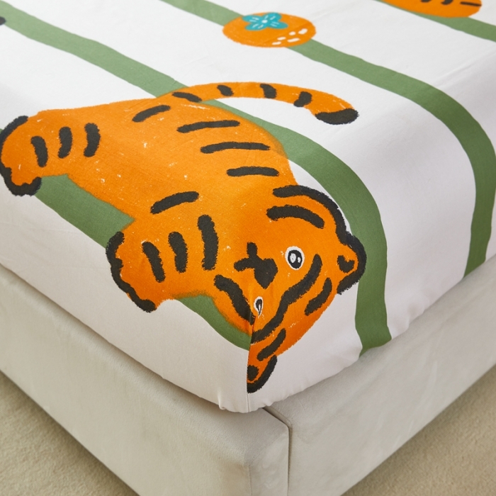 91家纺网 家纺一手货源 找家纺 金丝鸟 2022新款全棉床笠单品 布迪迦