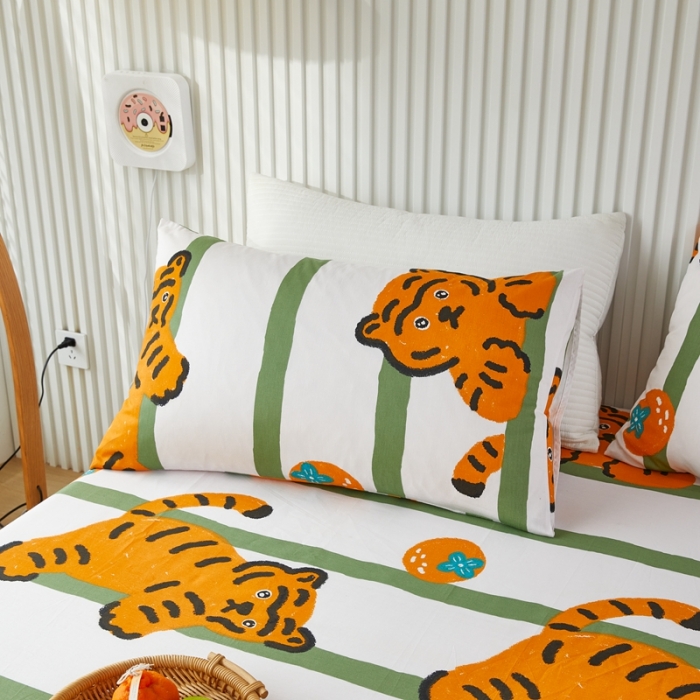 91家纺网 家纺一手货源 找家纺 金丝鸟 2022新款全棉床笠单品 布迪迦