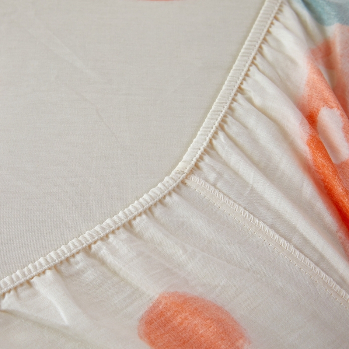 91家纺网 家纺一手货源 找家纺 金丝鸟 2022新款全棉床笠单品 桔子兔