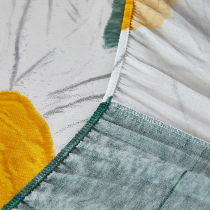 91家纺网 家纺一手货源 找家纺 金丝鸟 2022新款全棉床笠单品 绿茵