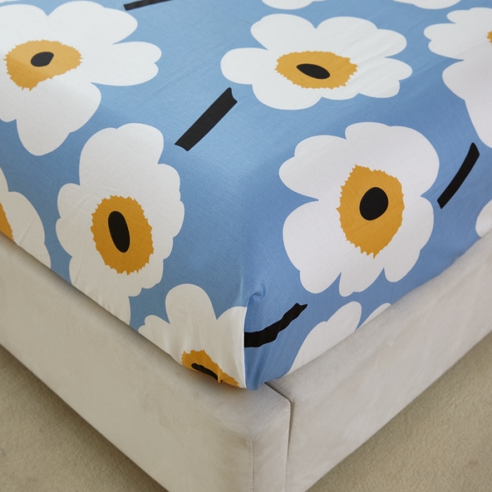 91家纺网 家纺一手货源 找家纺 金丝鸟 2022新款全棉床笠单品 未来