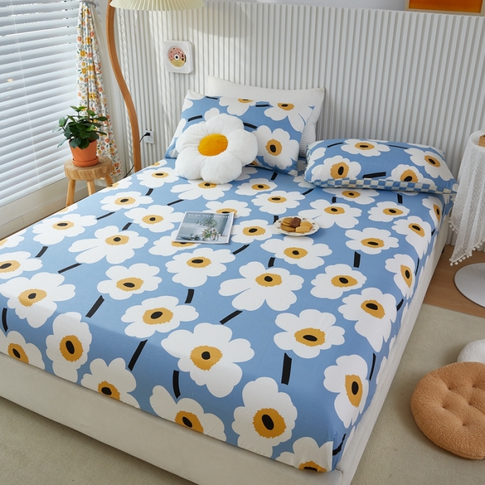 91家纺网 家纺一手货源 找家纺 金丝鸟 2022新款全棉床笠单品 未来