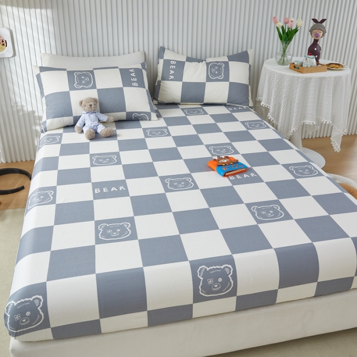 91家纺网 家纺一手货源 找家纺 金丝鸟 2022新款全棉床笠单品 无影熊