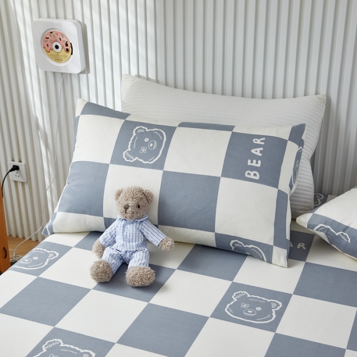 91家纺网 家纺一手货源 找家纺 金丝鸟 2022新款全棉床笠单品 无影熊