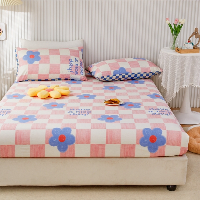 91家纺网 家纺一手货源 找家纺 金丝鸟 2022新款全棉床笠单品 向阳花开