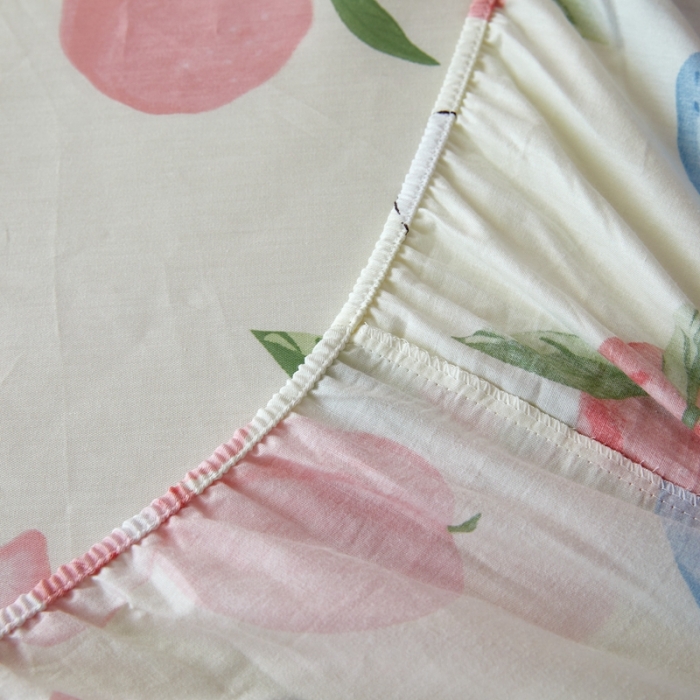 91家纺网 家纺一手货源 找家纺 金丝鸟 2022新款全棉床笠单品 长耳蜜桃兔