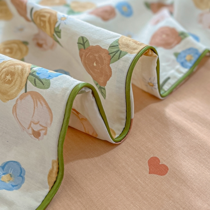 91家纺网 家纺一手货源 找家纺 金丝鸟 2022新款全棉麻绳款四件套 贝拉